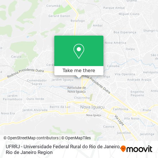 UFRRJ - Universidade Federal Rural do Rio de Janeiro map