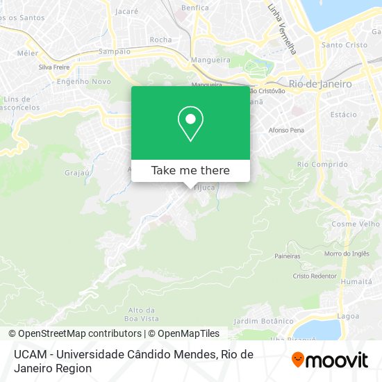 Mapa UCAM - Universidade Cândido Mendes