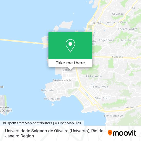 Universidade Salgado de Oliveira (Universo) map