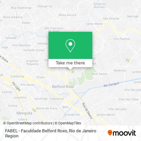 Mapa FABEL - Faculdade Belford Roxo