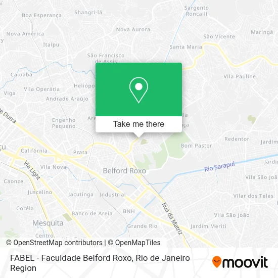 FABEL - Faculdade Belford Roxo map