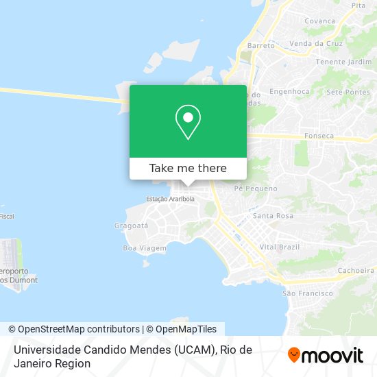 Mapa Universidade Candido Mendes (UCAM)