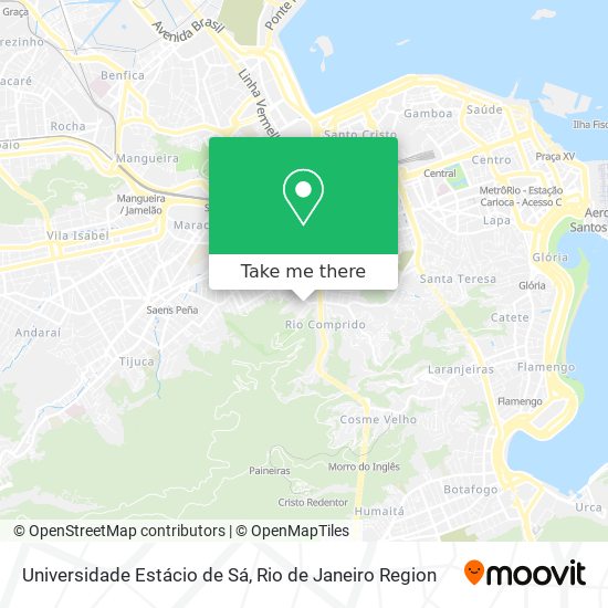 Mapa Universidade Estácio de Sá