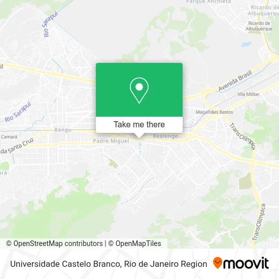 Universidade Castelo Branco map