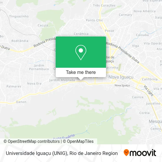 Universidade Iguaçu (UNIG) map