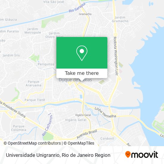 Mapa Universidade Unigranrio