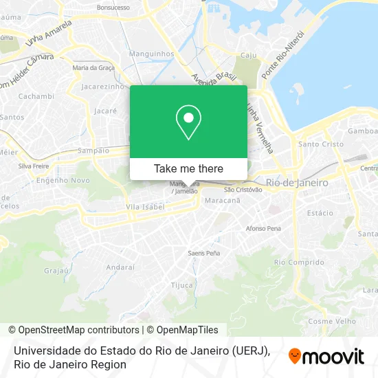 Universidade do Estado do Rio de Janeiro (UERJ) map