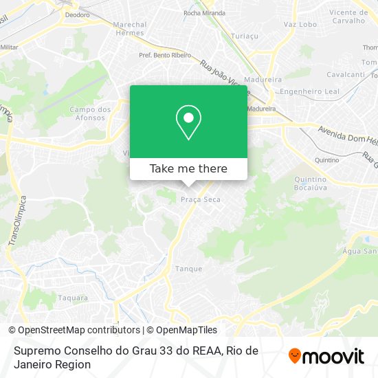 Mapa Supremo Conselho do Grau 33 do REAA