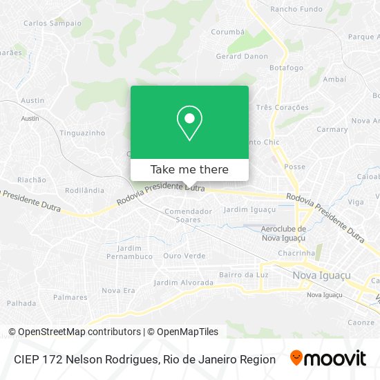 CIEP 172 Nelson Rodrigues map