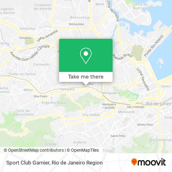 Mapa Sport Club Garnier