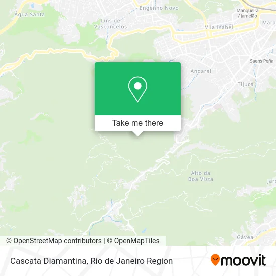 Cascata Diamantina map