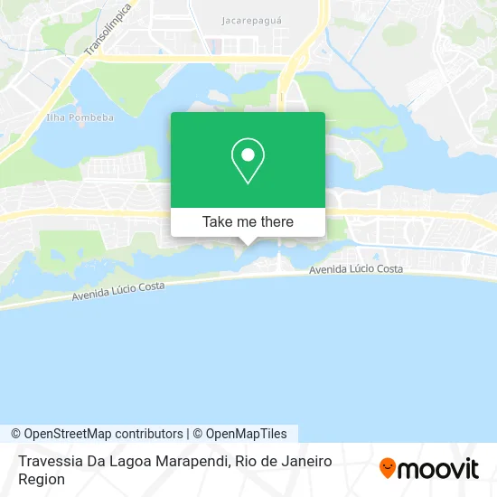 Travessia Da Lagoa Marapendi map