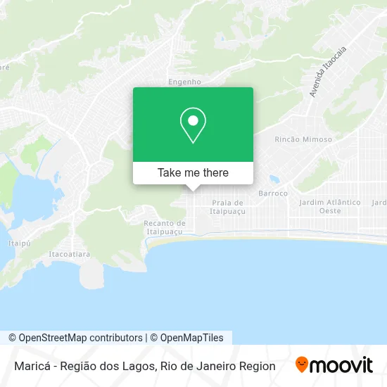 Maricá - Região dos Lagos map