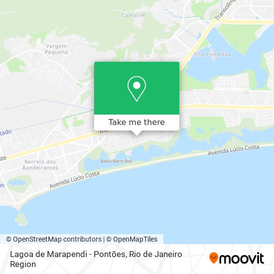 Lagoa de Marapendi - Pontões map