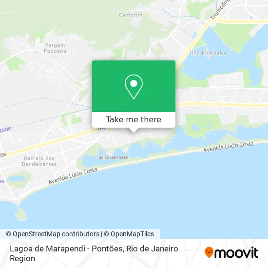Lagoa de Marapendi - Pontões map