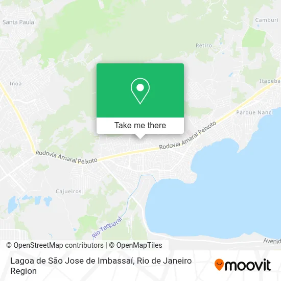 Lagoa de São Jose de Imbassaí map