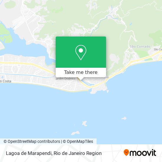 Lagoa de Marapendi map