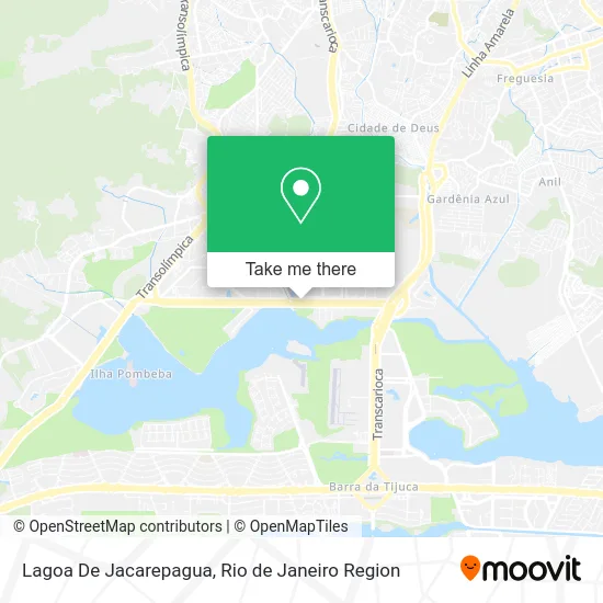 Lagoa De Jacarepagua map