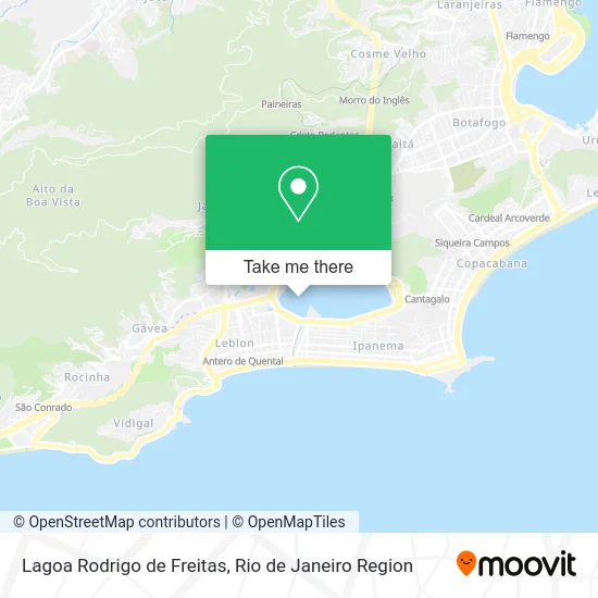 Lagoa Rodrigo de Freitas map