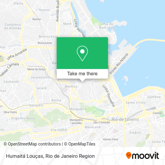 Humaitá Louças map