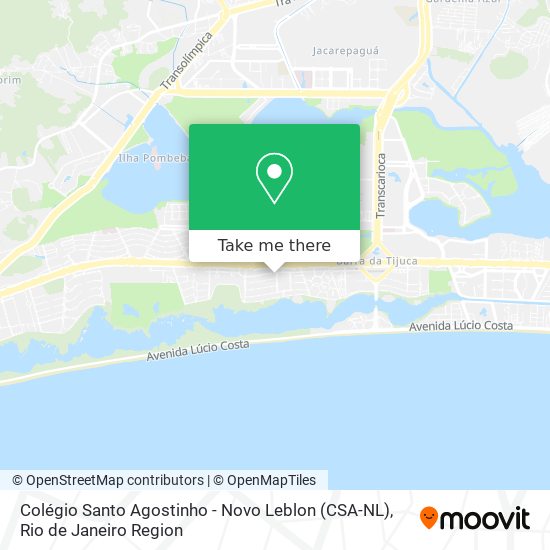 Colégio Santo Agostinho - Novo Leblon (CSA-NL) map