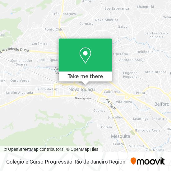 Colégio e Curso Progressão map