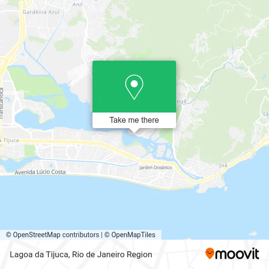 Lagoa da Tijuca map