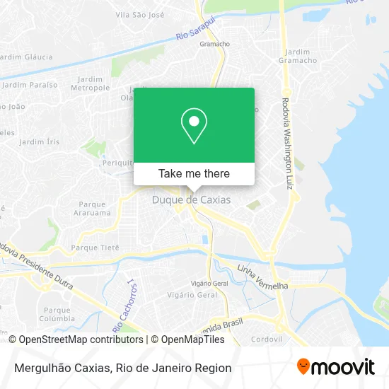 Mergulhão Caxias map