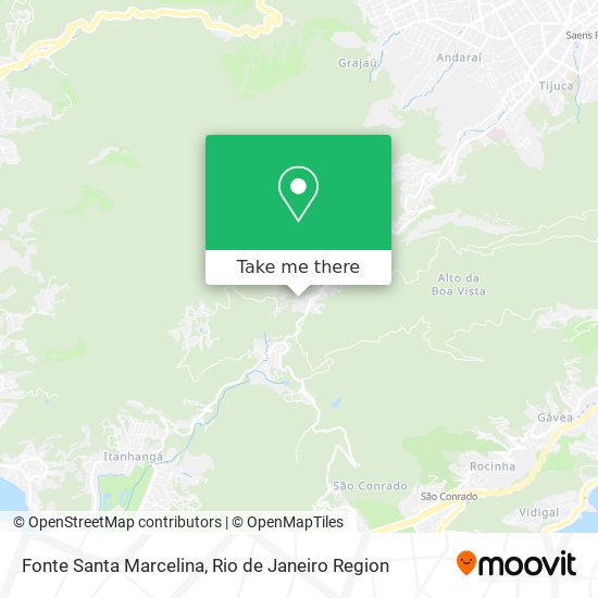 Mapa Fonte Santa Marcelina