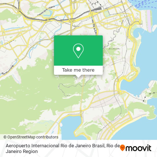 Aeropuerto Internacional  Rio de Janeiro Brasil map
