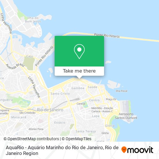 Mapa AquaRio - Aquário Marinho do Rio de Janeiro