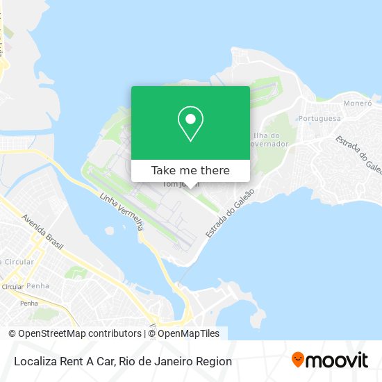Localiza Rent A Car map