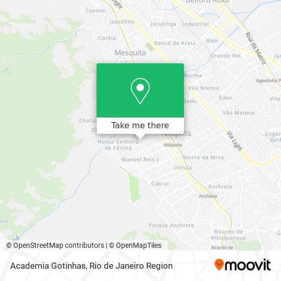 Mapa Academia Gotinhas