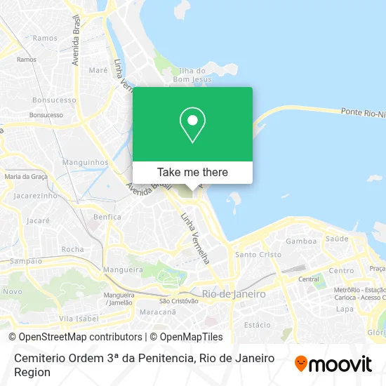 Cemiterio Ordem 3ª da Penitencia map