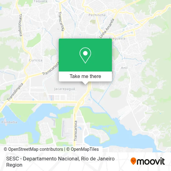 SESC - Departamento Nacional map