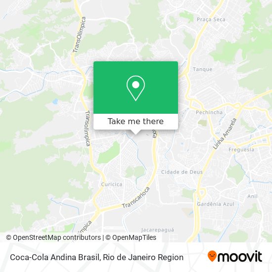 Coca-Cola Andina Brasil map
