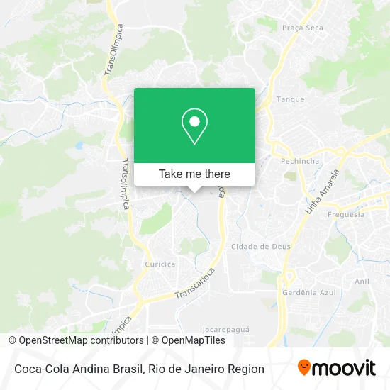Coca-Cola Andina Brasil map