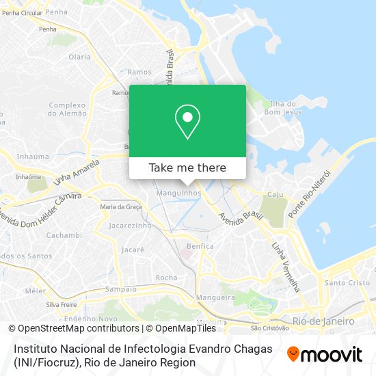 Instituto Nacional de Infectologia Evandro Chagas (INI / Fiocruz) map