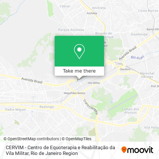 CERVIM - Centro de Equoterapia e Reabilitação da Vila Militar map