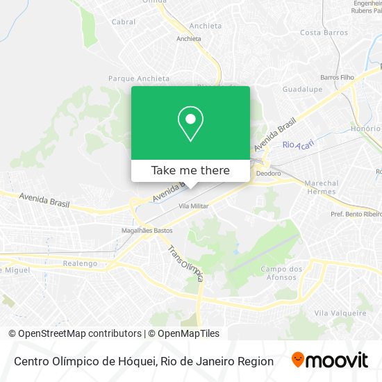 Centro Olímpico de Hóquei map