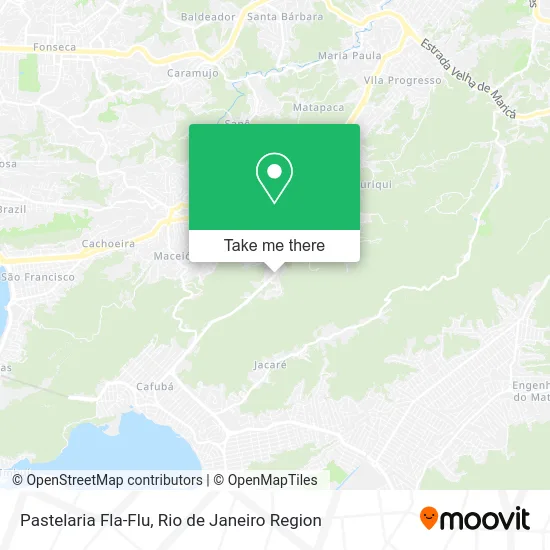 Pastelaria Fla-Flu map