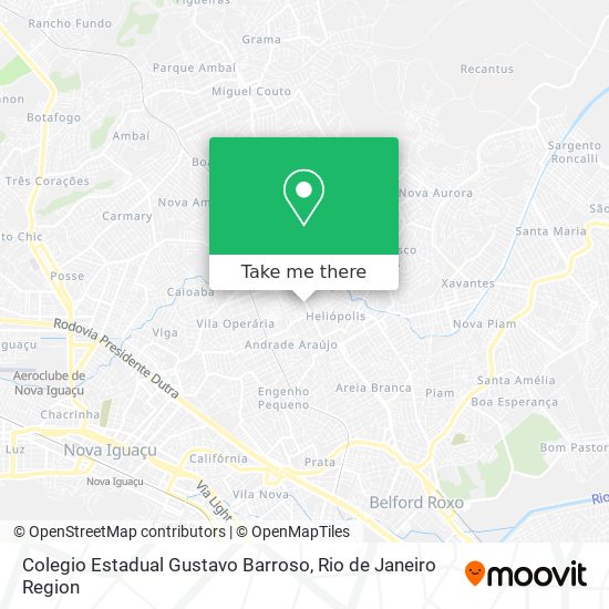 Mapa Colegio Estadual Gustavo Barroso