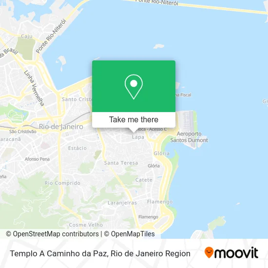 Templo A Caminho da Paz map
