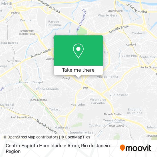 Mapa Centro Espírita Humildade e Amor