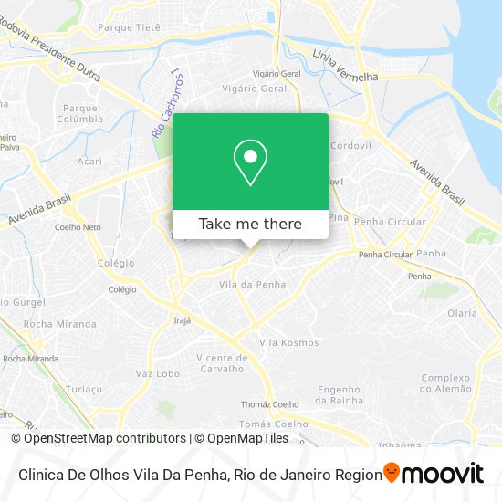 Clinica De Olhos Vila Da Penha map