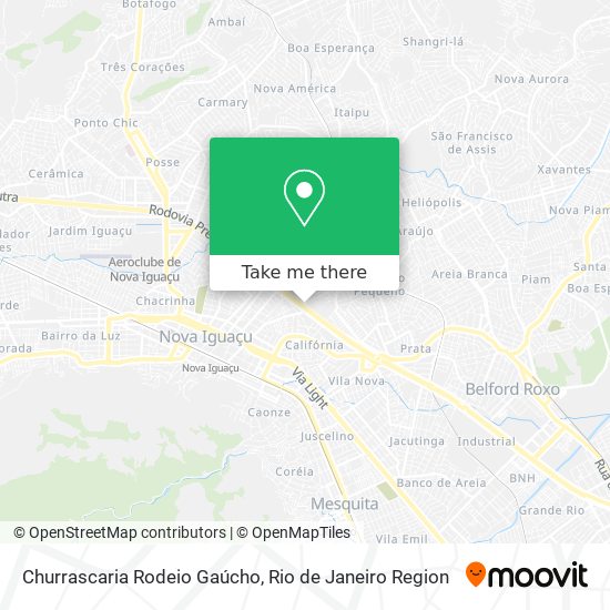 Churrascaria Rodeio Gaúcho map