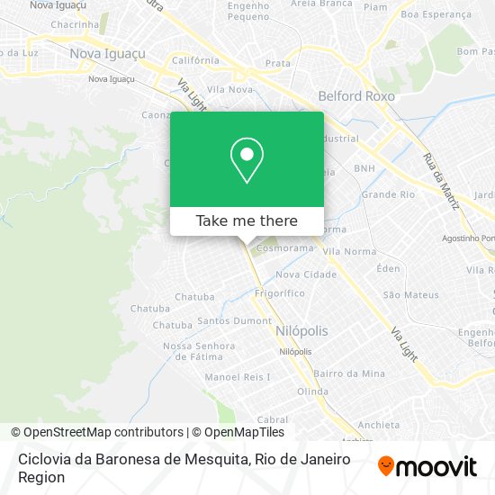 Ciclovia da Baronesa de Mesquita map