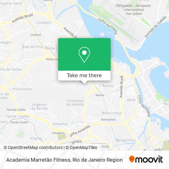 Mapa Academia Marretão Fitness