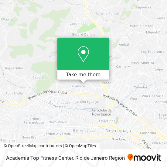 Academia Top Fitness Center map