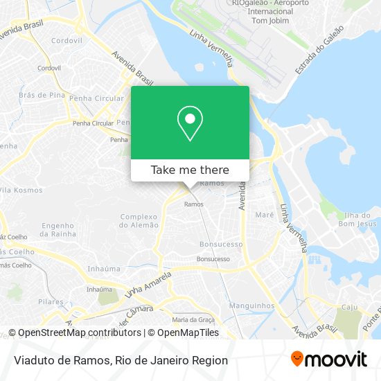 Mapa Viaduto de Ramos